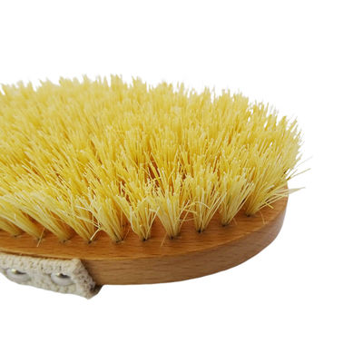 Função de massagem Amarelo Corpo seco e molhado escova moles Peles naturais Esfoliação pele morta Celulite lisa Retardar o envelhecimento Estimular linfa e fluxo sanguíneo