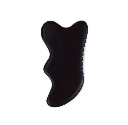 Pedra Negra Natural Gua Sha Massagem Ferramenta para Pés Pescoço costas Massagem Facial Profissional e Durável
