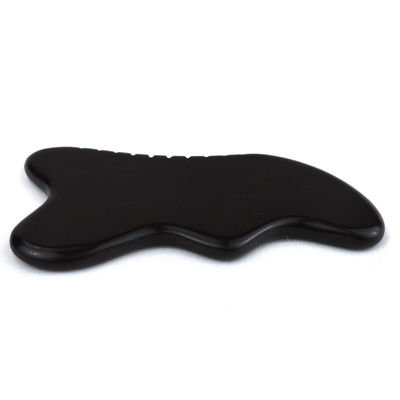 Pedra Negra Natural Gua Sha Massagem Ferramenta para Pés Pescoço costas Massagem Facial Profissional e Durável