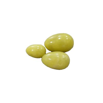 Kegel Healing Natural Amarelo Olivino Quartzo Jade Pedra Yoni Ovos para Exercício Vaginal Amor tema e produtos quentes