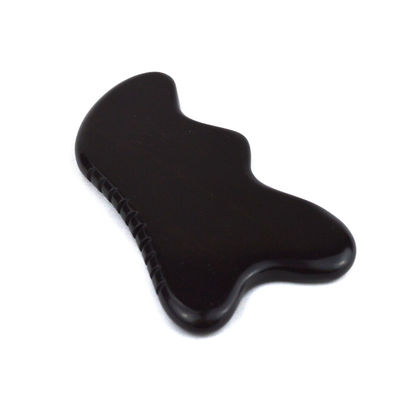 Pedra Negra Natural Gua Sha Massagem Ferramenta para Pés Pescoço costas Massagem Facial Profissional e Durável