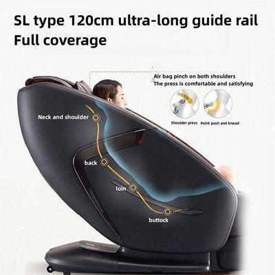 Cadeira de massagem preto 2024 Inteligente Todo o corpo Elétrico Automático Fisioterapia Massagista Saúde Bem-Estar Cama de massagem