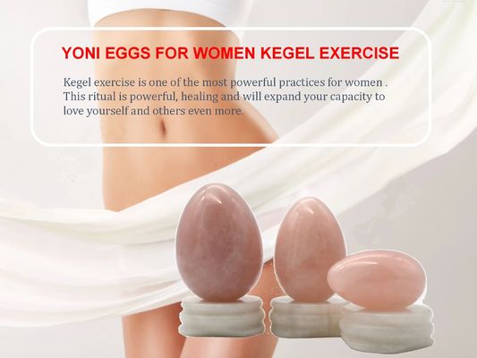 Kegel Healing Natural Amarelo Olivino Quartzo Jade Pedra Yoni Ovos para Exercício Vaginal Amor tema e produtos quentes