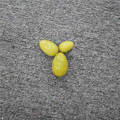 Kegel Healing Natural Amarelo Olivino Quartzo Jade Pedra Yoni Ovos para Exercício Vaginal Amor tema e produtos quentes