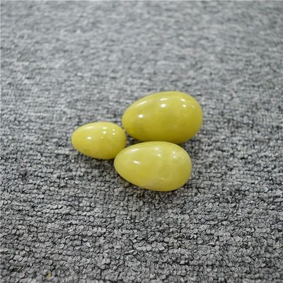 Kegel Healing Natural Amarelo Olivino Quartzo Jade Pedra Yoni Ovos para Exercício Vaginal Amor tema e produtos quentes