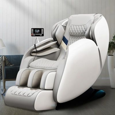 Mobiliário Comercial Cadeira de Massagem Elétrica Preto Cinza Reclinável Equipamento de Salão de Spa IA Inteligente Calor Massagem de Corpo Inteiro