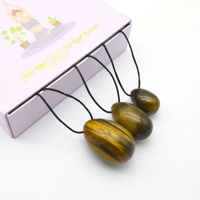 4 peças de óculos de tigre perfurados Yoni ovos e varinhas com caixa perfeito para férias e coleção de estátuas de escultura de pedra