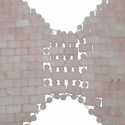 Mascarinha de Olho de Pedra Quartzo Rosa Mascarinha de Sono de Jade Natural