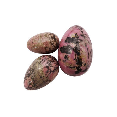 Exercícios de Kegel Pedras preciosas Jade Quente Rodonita Pedra de Palma Yoni Ovos para Mulheres Treinamento Muscular da Pelve em 3 tamanhos