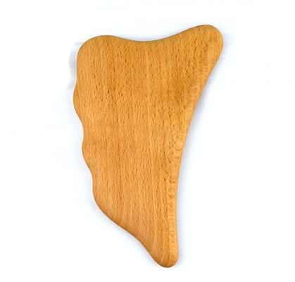 Logotipo personalizado Massagista de madeira Gua Sha Ferramenta de massagem corporal para auto-cuidado da pele Spa Elevação facial de beleza