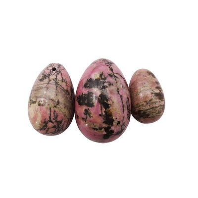 Exercícios de Kegel Pedras preciosas Jade Quente Rodonita Pedra de Palma Yoni Ovos para Mulheres Treinamento Muscular da Pelve em 3 tamanhos