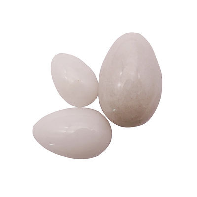 Produtos sexuais Ovo de pedra de jade para mulheres Exercício de Kegel Natural Jade Branco Yoni Ovo