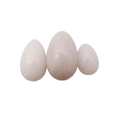 Produtos sexuais Ovo de pedra de jade para mulheres Exercício de Kegel Natural Jade Branco Yoni Ovo