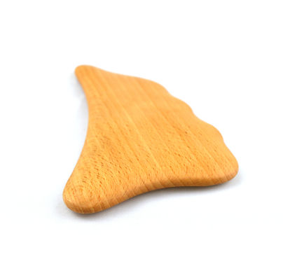 Logotipo personalizado Massagista de madeira Gua Sha Ferramenta de massagem corporal para auto-cuidado da pele Spa Elevação facial de beleza