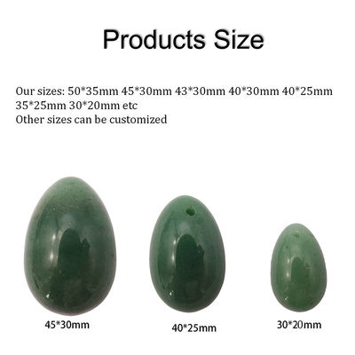 Ovos Yoni de Pedra de Jade Natural para Mulheres Massagem Vaginal e Treinamento Muscular da Pelve 3 Tamanhos Conjunto Propriedades Produtos Sexuais