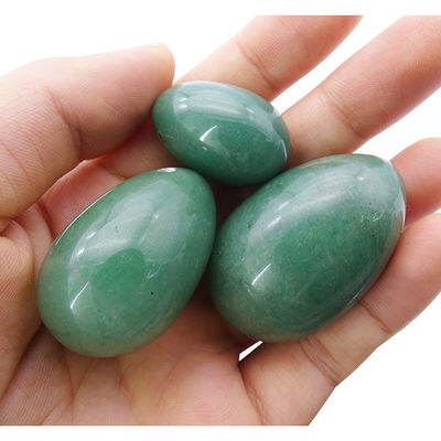 Ovos Yoni de Pedra de Jade Natural para Mulheres Massagem Vaginal e Treinamento Muscular da Pelve 3 Tamanhos Conjunto Propriedades Produtos Sexuais