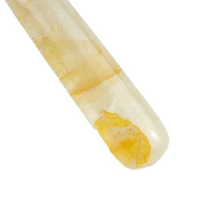 Ferramentas de massagem facial Roller facial natural amarelo citrino 100% natural de jade Massagista para massagem muscular Produtos de cuidados da pele