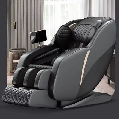 Cadeira de massagem de corpo inteiro elétrica inteligente Massagista automático 4D Multifunção Cuidados de saúde domésticos Preto