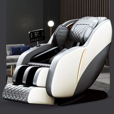 Cadeira de massagem de corpo inteiro elétrica inteligente Massagista automático 4D Multifunção Cuidados de saúde domésticos Preto