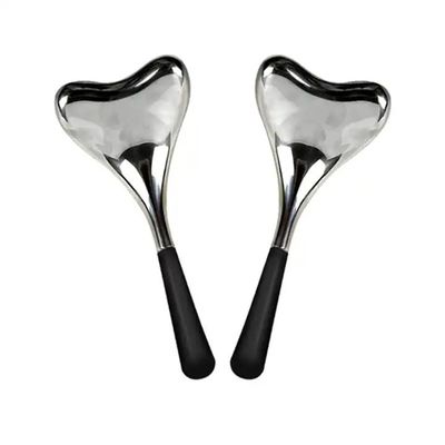 Glóbulos de gelo faciais de resfriamento de aço inoxidável para beleza facial Glóbulos criogênicos de luxo de ouro/prata