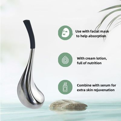 Glóbulos de gelo faciais de resfriamento de aço inoxidável para beleza facial Glóbulos criogênicos de luxo de ouro/prata