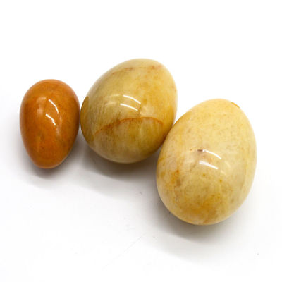 Características regionais Ovos de jade amarelo Exercício de Kegel Ovos de pedra semi-preciosa para o amor