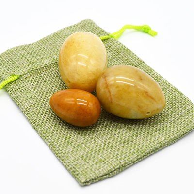 Características regionais Ovos de jade amarelo Exercício de Kegel Ovos de pedra semi-preciosa para o amor