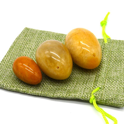 Características regionais Ovos de jade amarelo Exercício de Kegel Ovos de pedra semi-preciosa para o amor