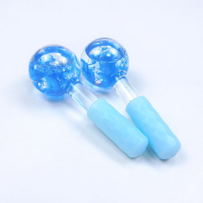 Logotipo personalizado disponívelGlobos de gelo faciais para massagem facial Roller Gua Sha líquido anti-congelamento para reduzir poros e rugas