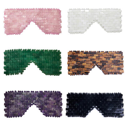 Crystal Jade Rose Quartz Eye Care Sleep Eye Mask For Face Melhorar o seu bem-estar geral