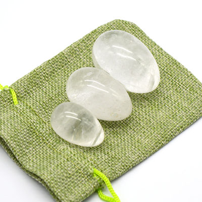 Pedra Cristalina Quartzo Yoni Ovos Técnica Polida OEM Aceitação Pedra Natural Chacra de Cura Lapidary