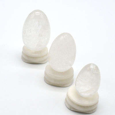 Pedra Cristalina Quartzo Yoni Ovos Técnica Polida OEM Aceitação Pedra Natural Chacra de Cura Lapidary