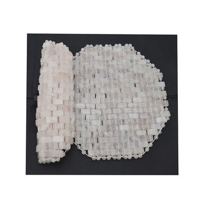 Massagista de mama Mascarinha de sono de pedra preciosa natural de jade Mascarinha de olhos de quartzo rosa Antienvelhecimento Quente ou frio Usando pedra gelo Mascarinha para o rosto
