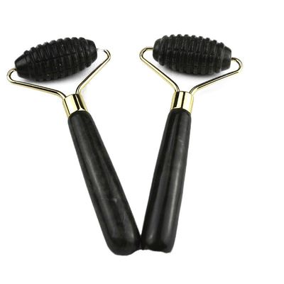 Logotipo personalizado Disponível Spikey Natural Xiuyan Jade Facial Guasha Roller Face Massager Para Massagem de Pele Gua Sha Beauty Tools Para Mulher