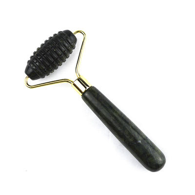 Logotipo personalizado Disponível Spikey Natural Xiuyan Jade Facial Guasha Roller Face Massager Para Massagem de Pele Gua Sha Beauty Tools Para Mulher