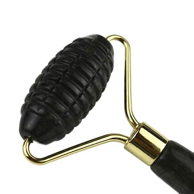 Logotipo personalizado Disponível Spikey Natural Xiuyan Jade Facial Guasha Roller Face Massager Para Massagem de Pele Gua Sha Beauty Tools Para Mulher