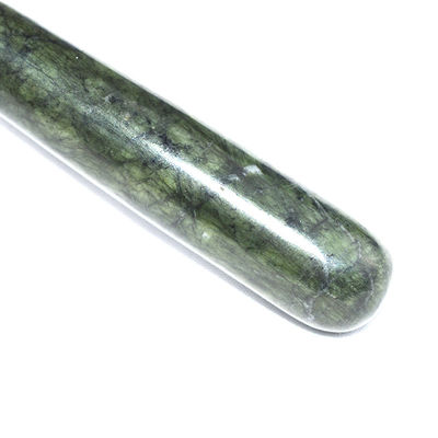 Logotipo personalizado Disponível Spikey Natural Xiuyan Jade Facial Guasha Roller Face Massager Para Massagem de Pele Gua Sha Beauty Tools Para Mulher
