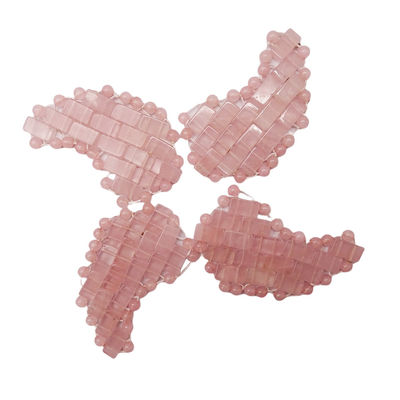 Máscara facial 100% natural de quartzo rosa Mini coberturas de olhos para tratamentos faciais Olhos inchados Dores de cabeça Enxaquecas Olho/Máscara facial