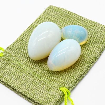 Ovo Yoni Opalite Pelvic Exercício Kegel Ovo de Jade para Fortalecimento dos Músculos Vaginais e Massagem de Bolas de Cristal