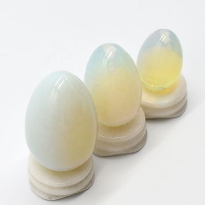 Ovo Yoni Opalite Pelvic Exercício Kegel Ovo de Jade para Fortalecimento dos Músculos Vaginais e Massagem de Bolas de Cristal
