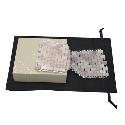 Máskara facial de jade natural de estilo personalizável para beleza e rosa Quartz Face Eye Mask