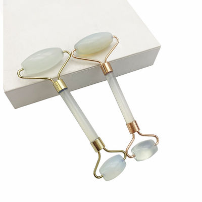 Jade Guasha Roller Tools Opal Jade Facial Roller Gua Sha Massager para rosto e olhos alívio de inchaço Redução de rugas da pele