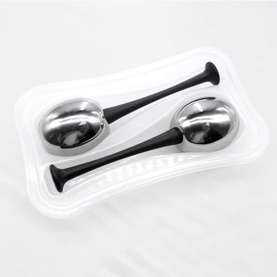 Logotipo personalizado DisponívelGlobos de gelo de aço inoxidável para mulheresRosto Olhos de beleza Cryo Sticks Roller Gua Sha Ferramentas de congelamento