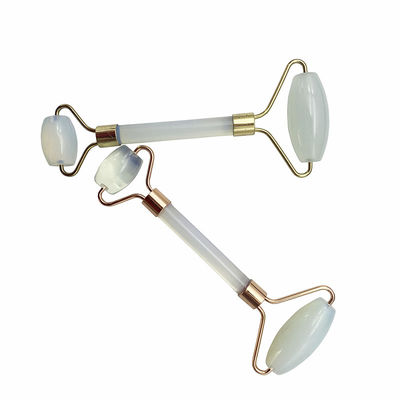 Jade Guasha Roller Tools Opal Jade Facial Roller Gua Sha Massager para rosto e olhos alívio de inchaço Redução de rugas da pele