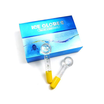 Massagem facial Globo de refrigeração Borosilicato Globo de gelo de vidro para tratamentos faciais Roller Ball Spa Face Lift Beauty Skin Care