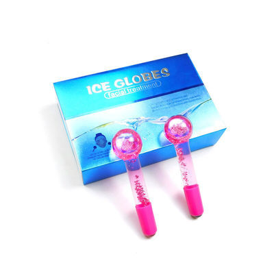Massagem facial Globo de refrigeração Borosilicato Globo de gelo de vidro para tratamentos faciais Roller Ball Spa Face Lift Beauty Skin Care