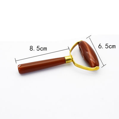 Agate Face Gua Sha Roller Body Skin Care Stone Massager Facial para mulheres para aliviar o estresse e inchaço dos olhos