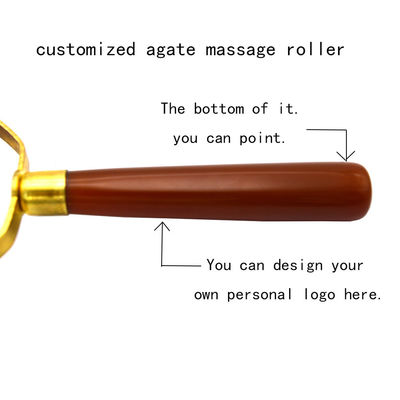 Agate Face Gua Sha Roller Body Skin Care Stone Massager Facial para mulheres para aliviar o estresse e inchaço dos olhos