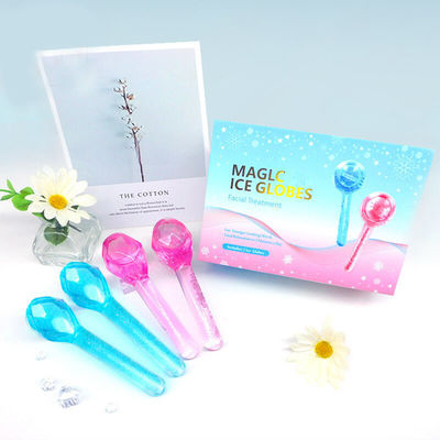 Glóbulos de gelo Massajador facial para olhos inchados e círculos escuros Logotipo em forma de diamante Logotipo personalizado Disponível