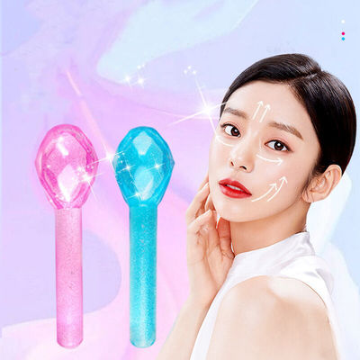 Glóbulos de gelo Massajador facial para olhos inchados e círculos escuros Logotipo em forma de diamante Logotipo personalizado Disponível